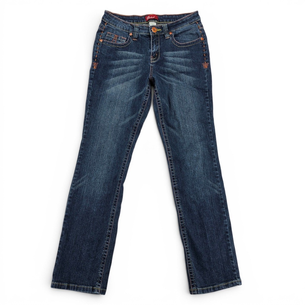 Rehab Jeans Bootcut Blue Stretch Denim Size 10 Y2K Western Boho 32x33 EUC